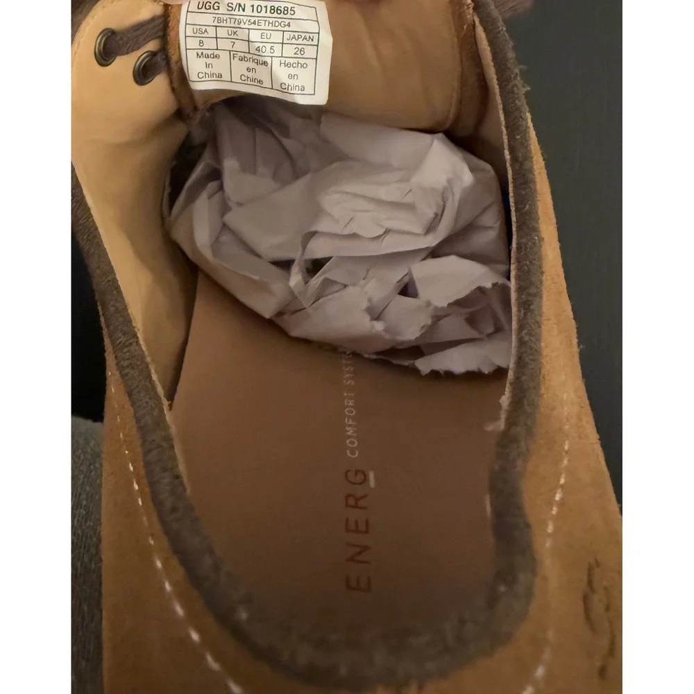 UGG Jovin Oxford Mens Size 8 Buck Suede Lace-Up Casual Business Comfort‎